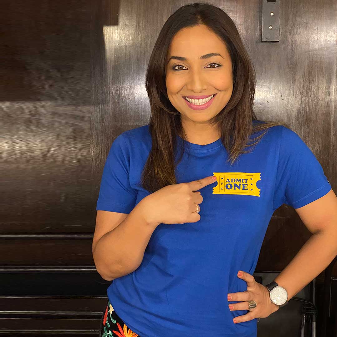 Admit One Blue Tshirt - Official Film Companion Merchandise