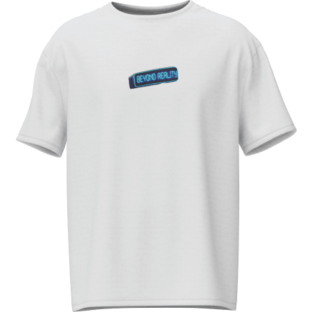 Techno Tree Pearl White Oversized Tee - Sunburn Official Merchandise