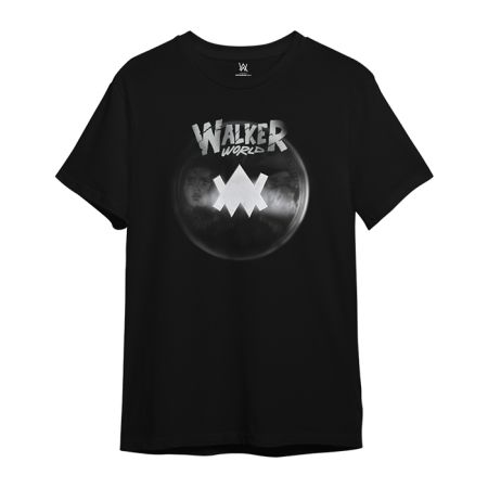 Walker World 2025 Oversized Black Tshirt - Official Alan Walker Merchandise