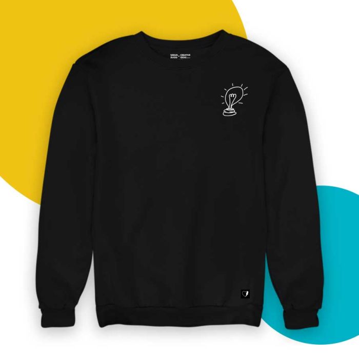 Inspiration Black Sweatshirt - Official Varun Duggi Merchandise