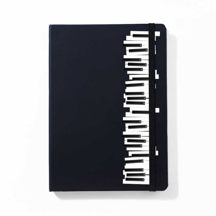 Grand Piano Black Notebook by Yashraj Mukhate