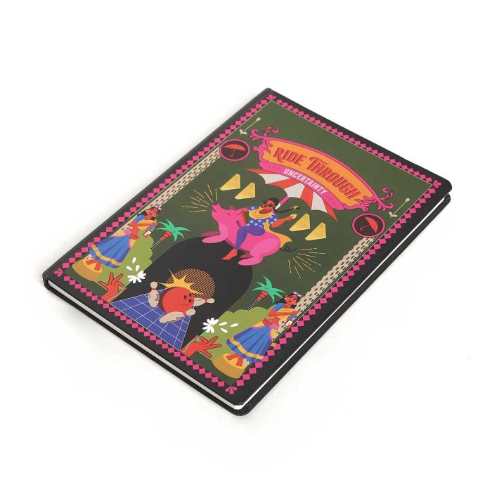 Dark Brown Ruled Notebook - Ride Through Uncertainty by Varshini Ramakrishnan | Limited Edition 