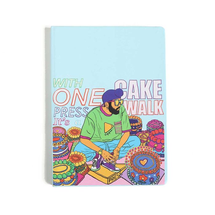 Light Blue Ruled Notebook - Cakewalk by Param Sahib | Limited Edition