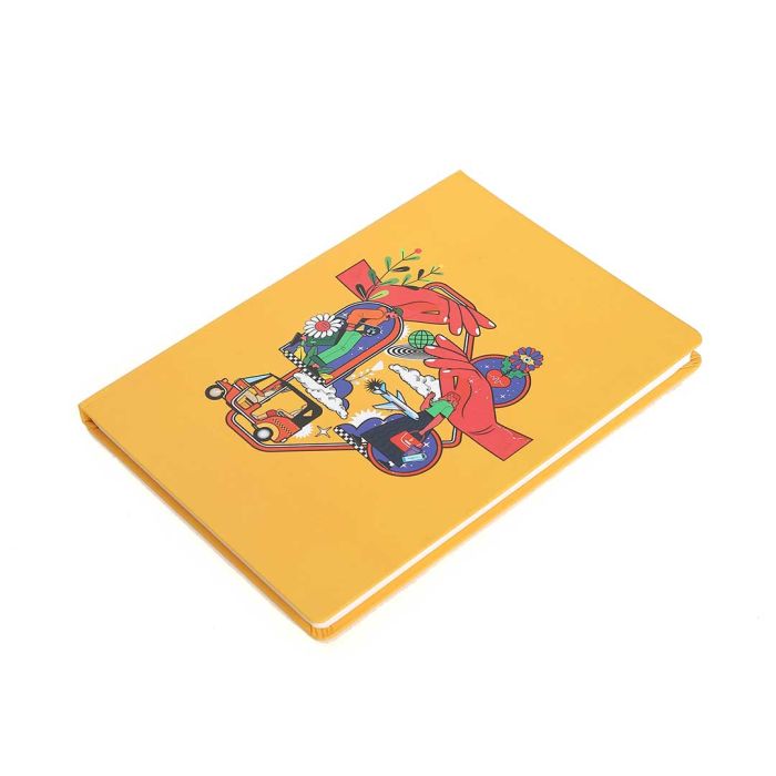 Yellow Ruled Notebook - In a World Where Everything Is Protected by Yash Pradhan | Limited Edition