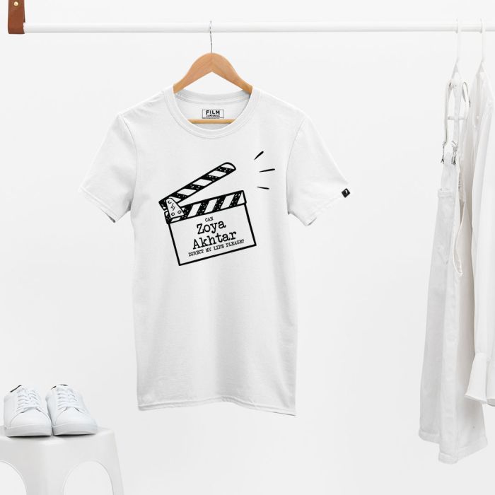 Can Zoya Akhtar - Direct My Life Please? White Tshirt - Official Film Companion Merchandise