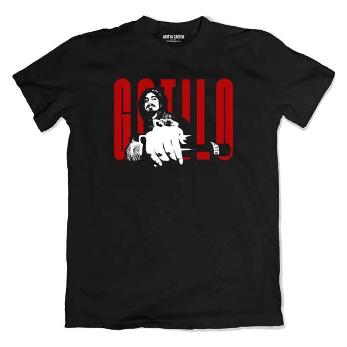 Gotilo Black Tshirt - Official Aditya Gadhvi Merchandise