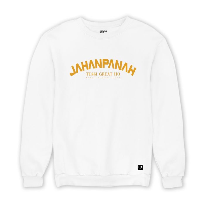 Jahanpanah - Official Vinod Chopra Films Merchandise - White Sweatshirt