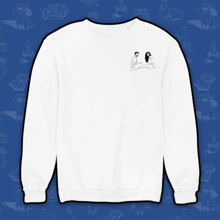 Kavu & Momo White Sweatshirt - Official Little Things Merchandise