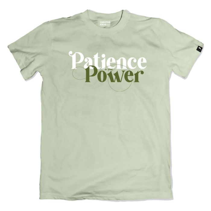 Patience Is Your Power - Official Sima Taparia Merchandise - Pista Regular Fit Tshirt