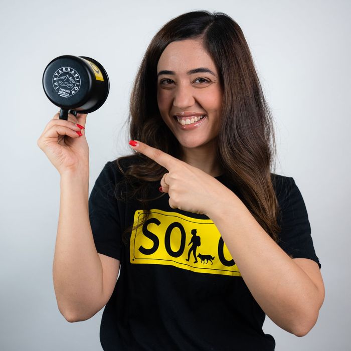 Solo Black Metal Mug - Official Tanya Khanijow Merchandise