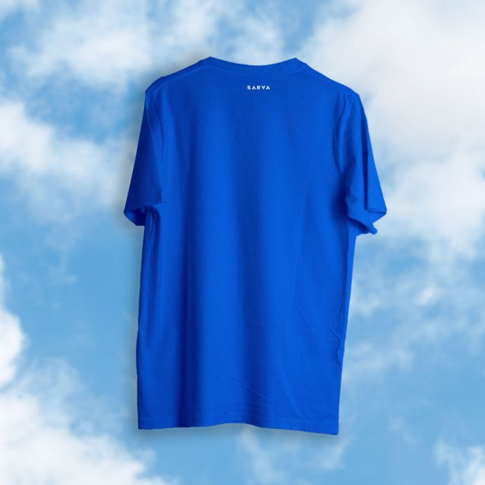 YOGA Made In India Blue Tshirt - Official SARVA Merchandise
