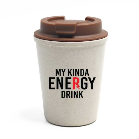 My Kinda Energy Drink Bamboo Coffee Sipper by Viraj Ghelani