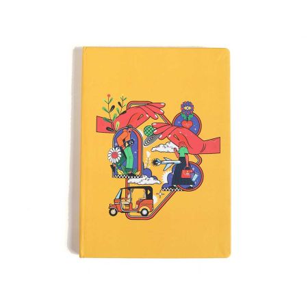 Yellow Ruled Notebook - In a World Where Everything Is Protected by Yash Pradhan | Limited Edition