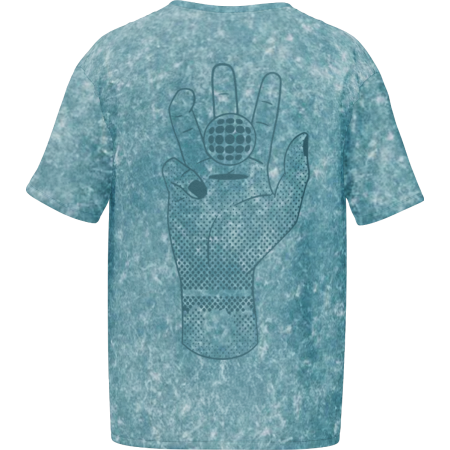 High Frequency Teal Oversized Tee - Sunburn Official Merchandise