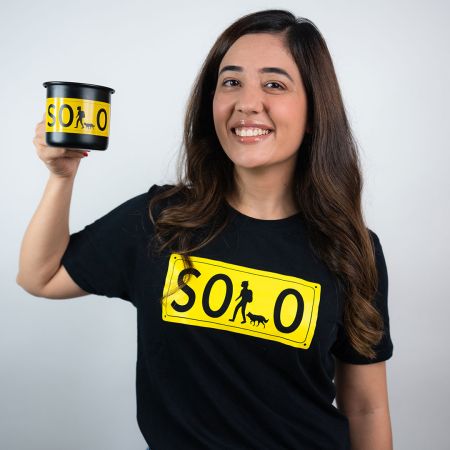 Solo Black Metal Mug - Official Tanya Khanijow Merchandise