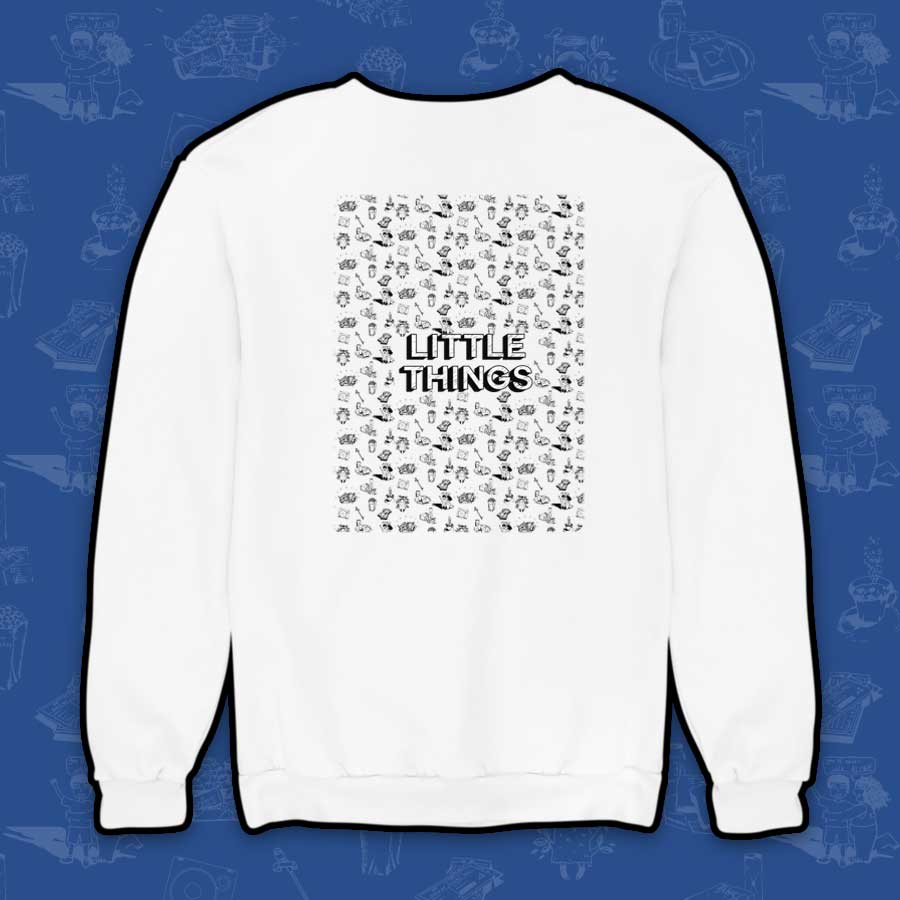 Kavu & Momo White Sweatshirt - Official Little Things Merchandise