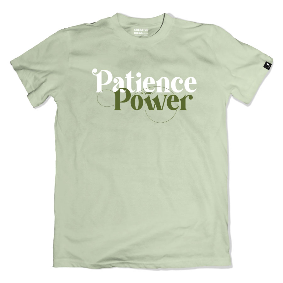 Patience Is Your Power - Official Sima Taparia Merchandise - Pista Regular Fit Tshirt