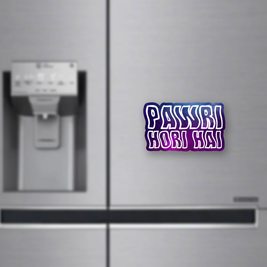 Pawri Hori Hai Fridge Magnet by Yashraj Mukhate