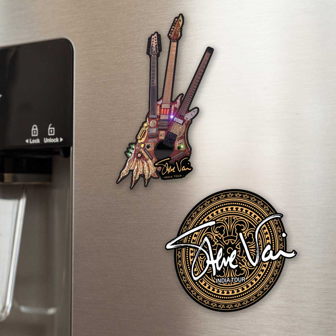 India Tour Magnets (set of 2) Official Steve Vai Merchandise