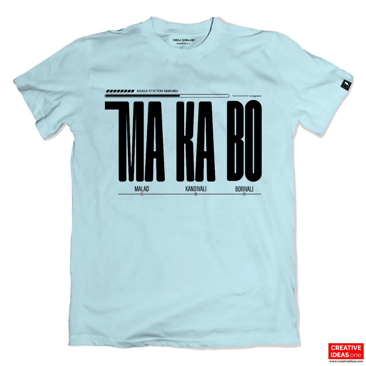 MaKaBo Powder Blue Tshirt - Official Viraj Ghelani Merchandise